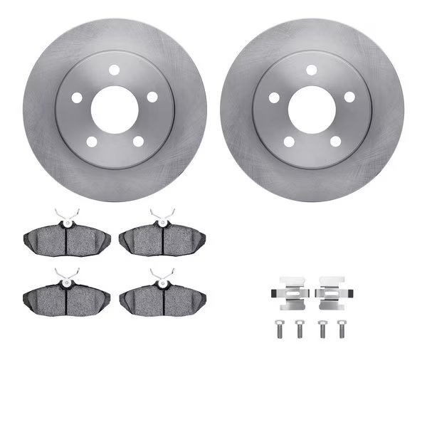6512-54323, Rotors with 5000 Advanced Brake Pads includes Hardware, Dynamic Friction Co, Mfr#: 6512-54323